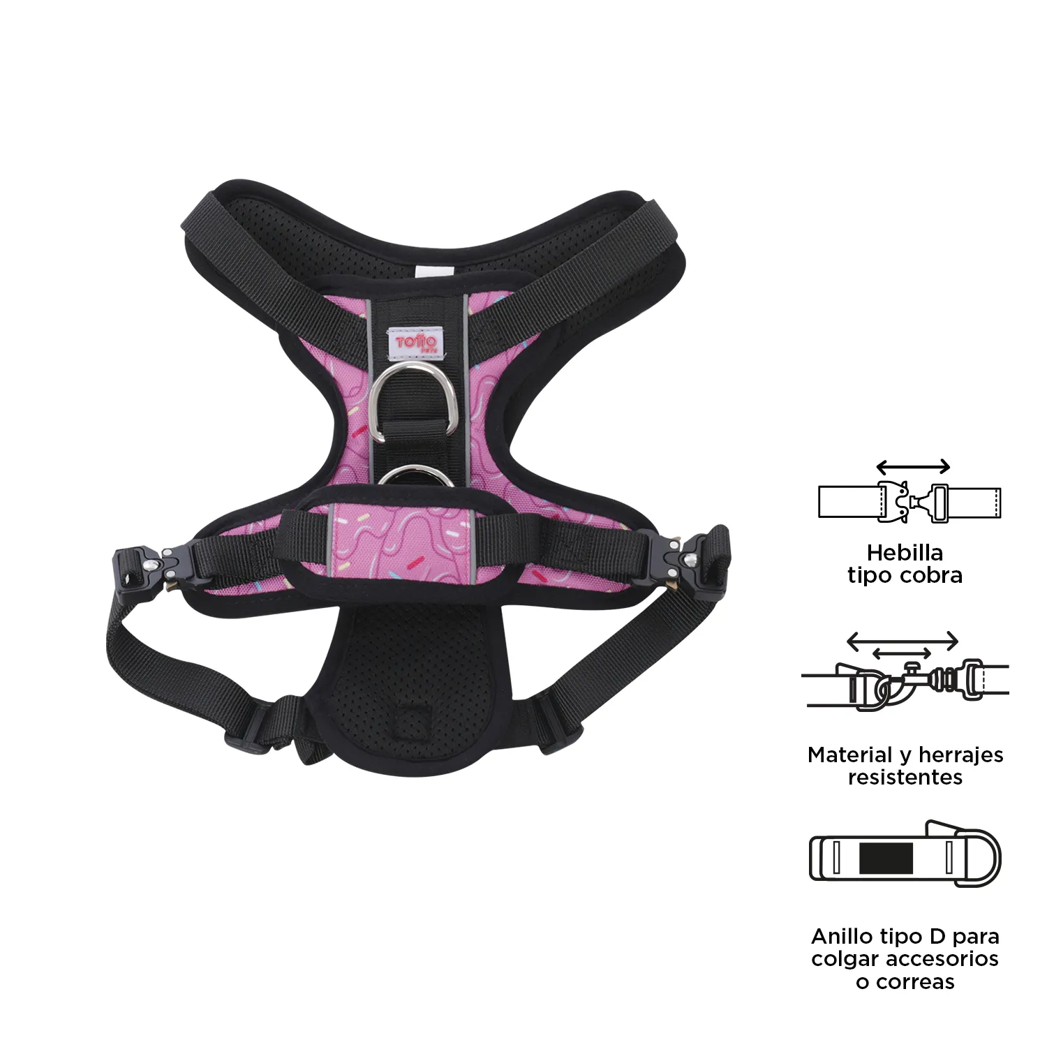 TOTTO Draco S harness front view – هارنس توتو دراكو الصغير للكلاب